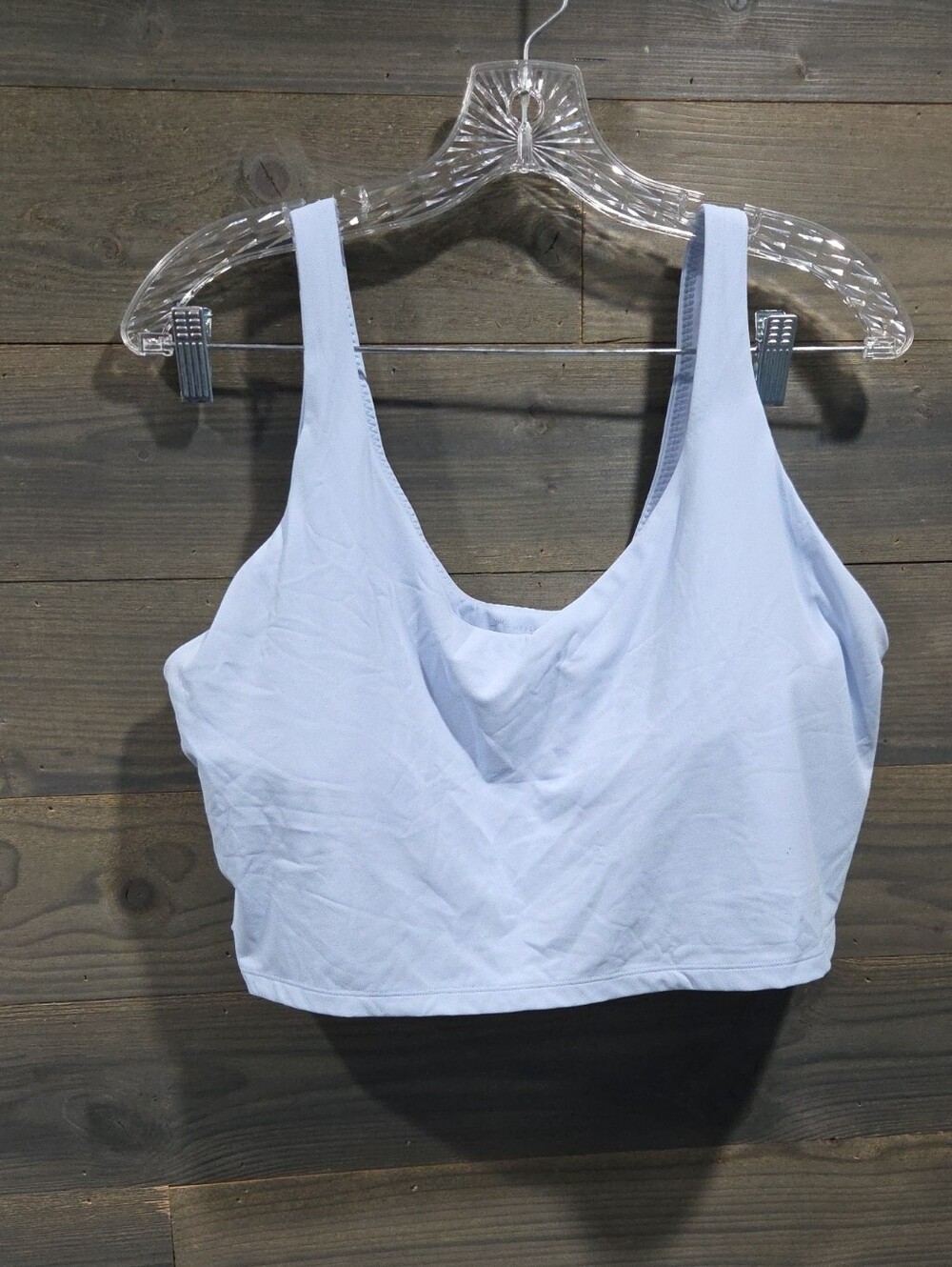 Light Blue Scoop Bralette Tank - Women's Comfort Crop